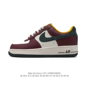 Nike Air Force 1 '07 Low White Leather Casual Sneakers for Men and Women