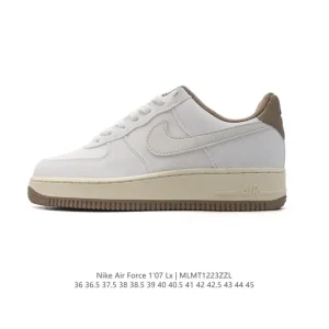 Nike Air Force 1 '07 Low White Leather Casual Sneakers