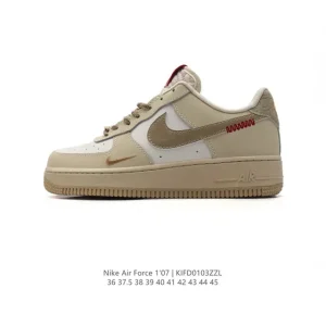 Nike Air Force 1 '07 Low White Leather Sneakers