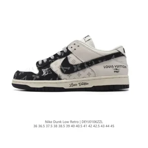 Nike Dunk Low Retro 2025 New Year Louis Vuitton Collaboration Sneakers