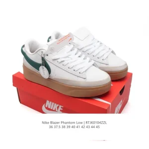 Nike Blazer Phantom Low Men's Women's Skateboard Shoes Thick Sole Casual Sneakers