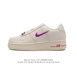 Nike Air Force 1 Low White Leather Casual Sneakers for Men and Women
