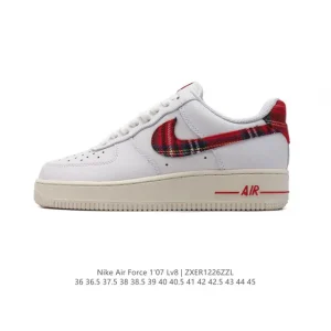 Nike Air Force 1 Low DV0789 White Leather Casual Sneakers