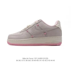Nike Air Force 1 Low White Leather Casual Sneakers for Men and Women