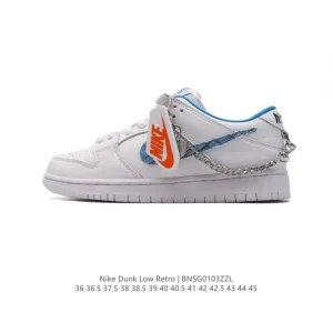 Nike Dunk Low Retro Vintage Leather Sneakers for Men and Women