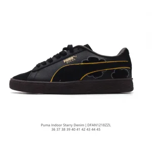 Puma Indoor Starry Denim Low-Top Casual Sneakers for Men and Women