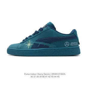 Puma Indoor Starry Denim Unisex Low-Top Casual Sneakers