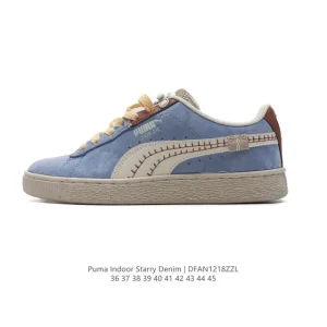 Puma Indoor Starry Denim Unisex Classic Low-Top Casual Sneakers