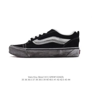 Vans Knu Skool VR3 LX Leather Chunky Retro Skate Shoes