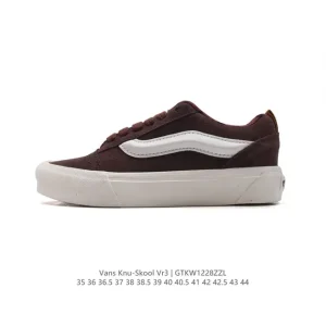 Vans Knu Skool VR3 LX Chunky Leather Retro Skate Shoes