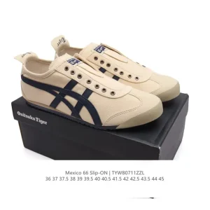 ASICS Onitsuka Tiger Mexico 66 Classic Vintage Canvas Sneakers