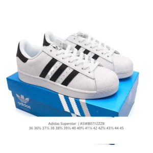 Adidas Superstar 82 Classic Shell Toe Leather Sneakers