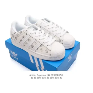 Adidas Superstar '82 Classic Shell Toe Leather Sneakers for Women