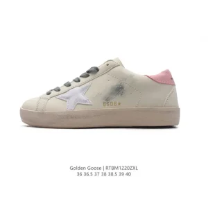 Golden Goose Sstar Vintage Dirty Leather Sneakers