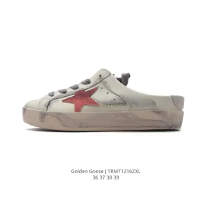 Golden Goose Sstar Slip-On Dirty Leather Sneakers for Men and Women