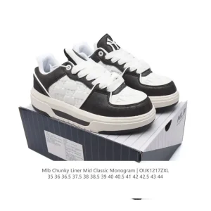 MLB Chunky Liner Mid Retro Streetwear Sneakers for Men and Women