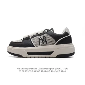 MLB Chunky Liner Mid Retro Streetwear Sneakers for Men and Women
