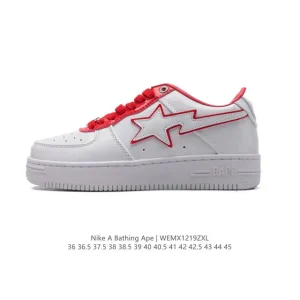 Bape x Nike Air Force 1 Low Camo Sneakers for Men and Women
