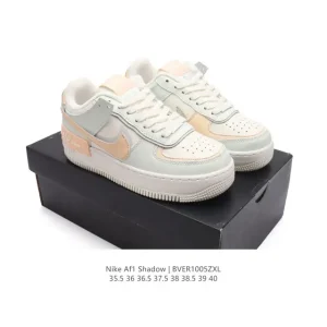 Nike Air Force 1 Shadow Low Top Sneakers for Women with Chunky Sole