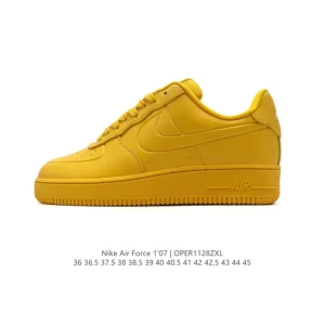 Nike Air Force 1 '07 Low White Leather Sneakers
