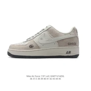 Nike Air Force 1 '07 Low Gucci Collaboration Sneaker with Air Cushion