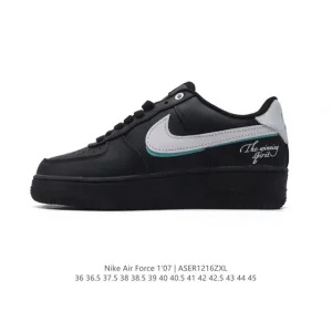 Nike Air Force 1 Low White Leather Casual Sneakers with Air Cushioning
