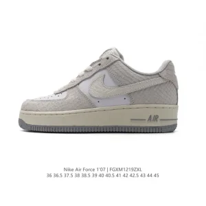 Nike Air Force 1 '07 Low White Leather Sneakers