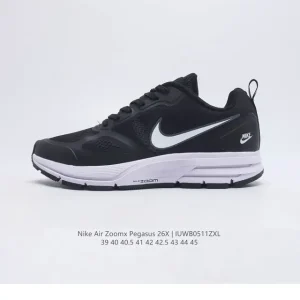 Nike Zoom Pegasus 26X Leather Running Shoes with Full-Length Zoom Air Cushioning