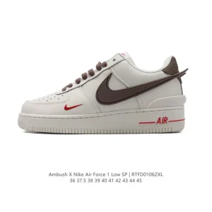 Nike Air Force 1 Low Ambush Collaboration Leather Sneakers