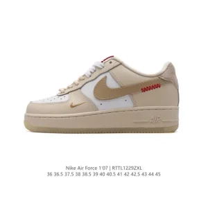 Nike Air Force 1 Low White Leather Sneakers for Men and Women
