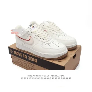 Nike Air Force 1 Low White Leather Sneakers for Men and Women