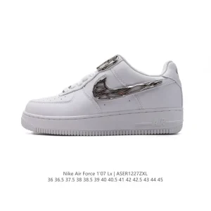 Nike Air Force 1 Low White Leather Casual Sneakers for Men and Women