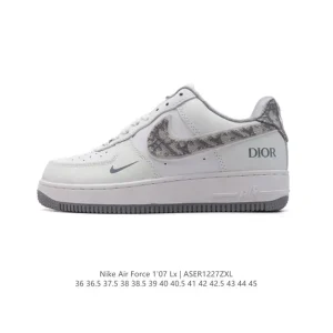Nike Air Force 1 Low White Leather Casual Sneakers for Men and Women