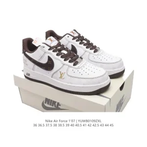 Nike Air Force 1 '07 Low White Leather Sneakers for Men and Women