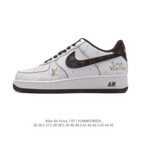 Nike Air Force 1 '07 Low Louis Vuitton Collaboration White Sneakers
