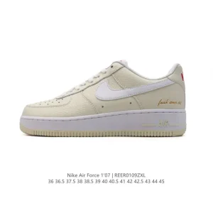 Nike Air Force 1 '07 Low White Leather Casual Sneakers