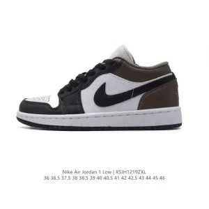 Jordan Air Jordan 1 Low Retro Leather Basketball Shoes