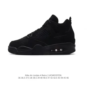 Jordan Air 4 Retro OG Men's Basketball Shoes White Black Cement