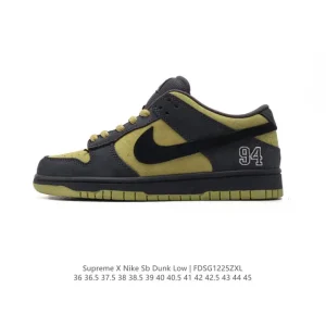 Supreme x Nike Dunk Low Skateboarding Shoes - Customizable Streetwear