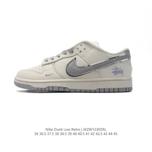 Nike Dunk Low Retro Leather Sneakers for Men and Women