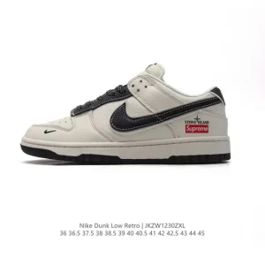 Nike Dunk Low Retro Vintage Leather Sneakers for Men and Women