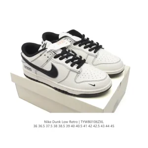 Nike Dunk Low Retro Leather Sneakers for Men and Women