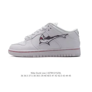 Nike Dunk Low Retro Vintage Leather Skate Shoes for Men and Women