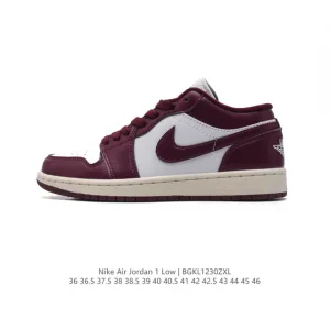 Jordan Air Low 1 Retro Basketball Shoes with Wings Logo and Air Cushion