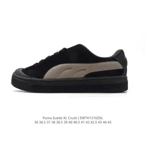 Puma Suede XL Crush Unisex Lifestyle Sneakers in Puma Black-Shadow Gray