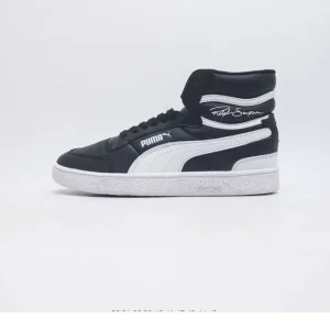 Puma Ralph Sampson Mid Basketball Shoes Men Women Leather High Top Sneakers