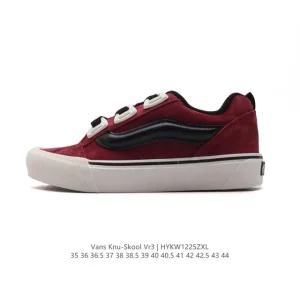 Vans Knu Skool Vr3 Lx Leather Chunky Vintage Skate Shoes