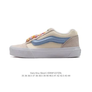 Vans Knu Skool Vr3 Lx Leather Bulky Vintage Skate Shoes