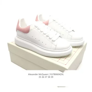 Alexander McQueen Flash Runner Smooth Leather Platform Sneakers with LED Heel