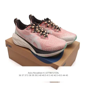 ASICS Novablast 4 Men's Women's Running Shoes Thick Sole Cushioning